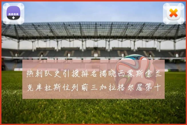 热刺队史引援排名揭晓西蒙斯索兰克库杜斯位列前三加拉格尔居第十一位